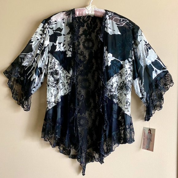 NWT LONG BLK SILK DRESS W/JACKET S - Picture 9 of 10